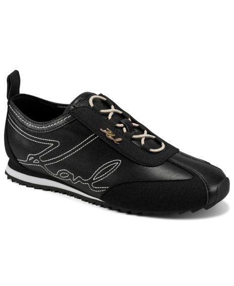 Женские кроссовки KARL LAGERFELD PARIS Alarise Lace-Up, цвет: Чёрный