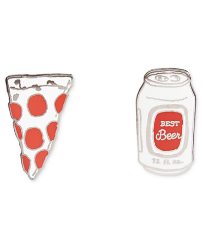 ban.do Girls Fun Pizza & Beverage Enamel Flair Pin Set