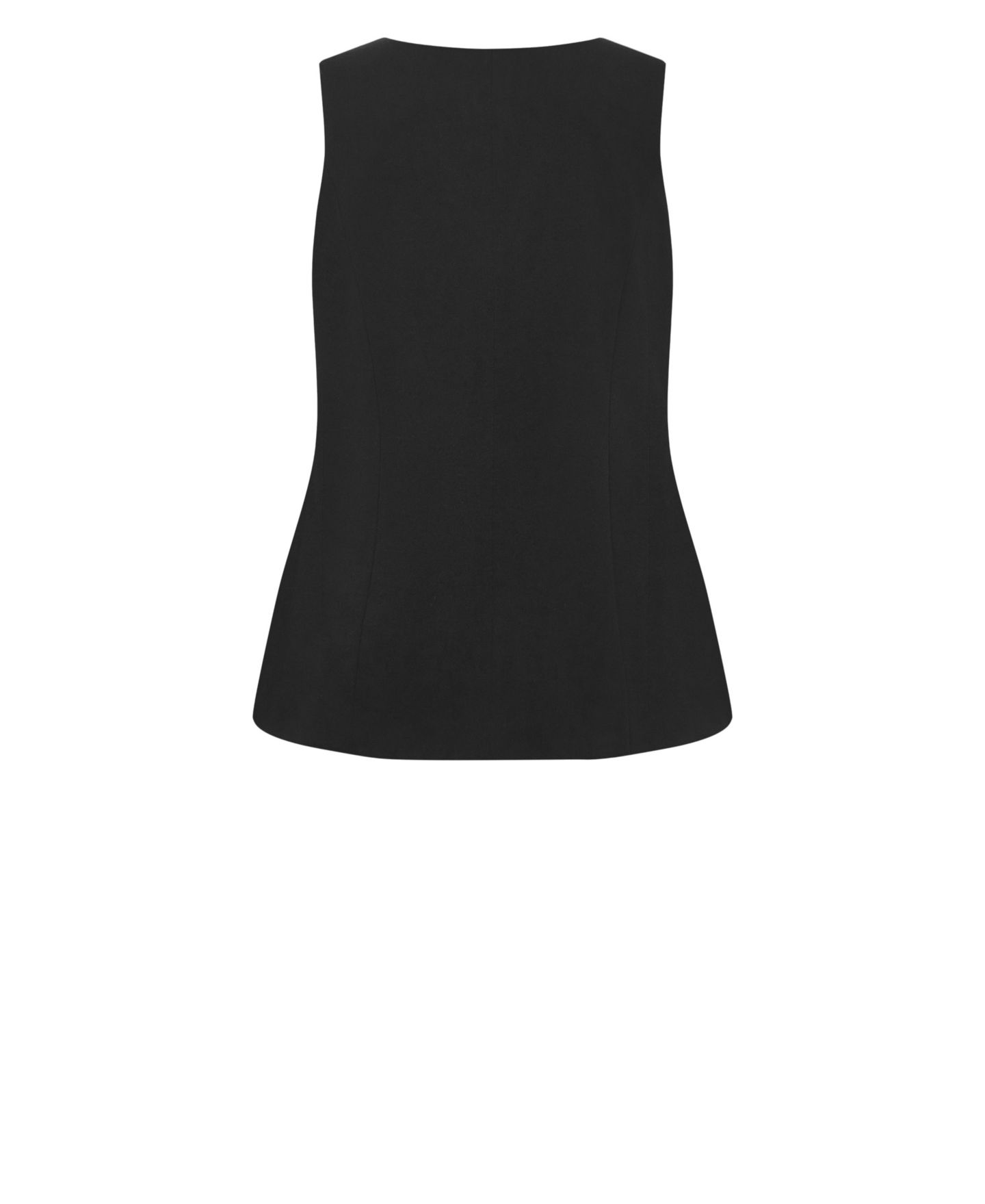 Женский жилет CITY CHIC Plus Size Jaz Square-Neckline Sleeveless Vest, цвет: Чёрный — фото 5
