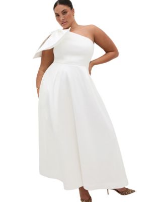 Plus Size Captivate One Shoulder Maxi Dress