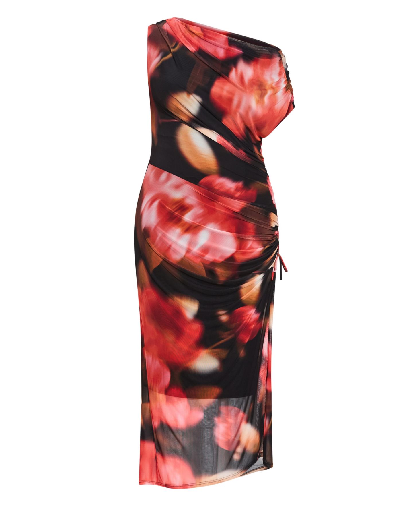 Женское платье CITY CHIC Vivid Mesh Swirl Print Maxi, цвет: Lolita Fl — фото 4
