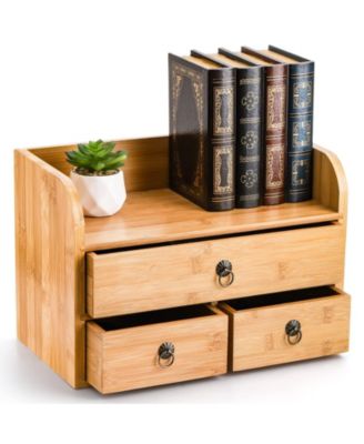 3 Tier Desk Organizer With Drawers Multifunctional Storage For Home Office