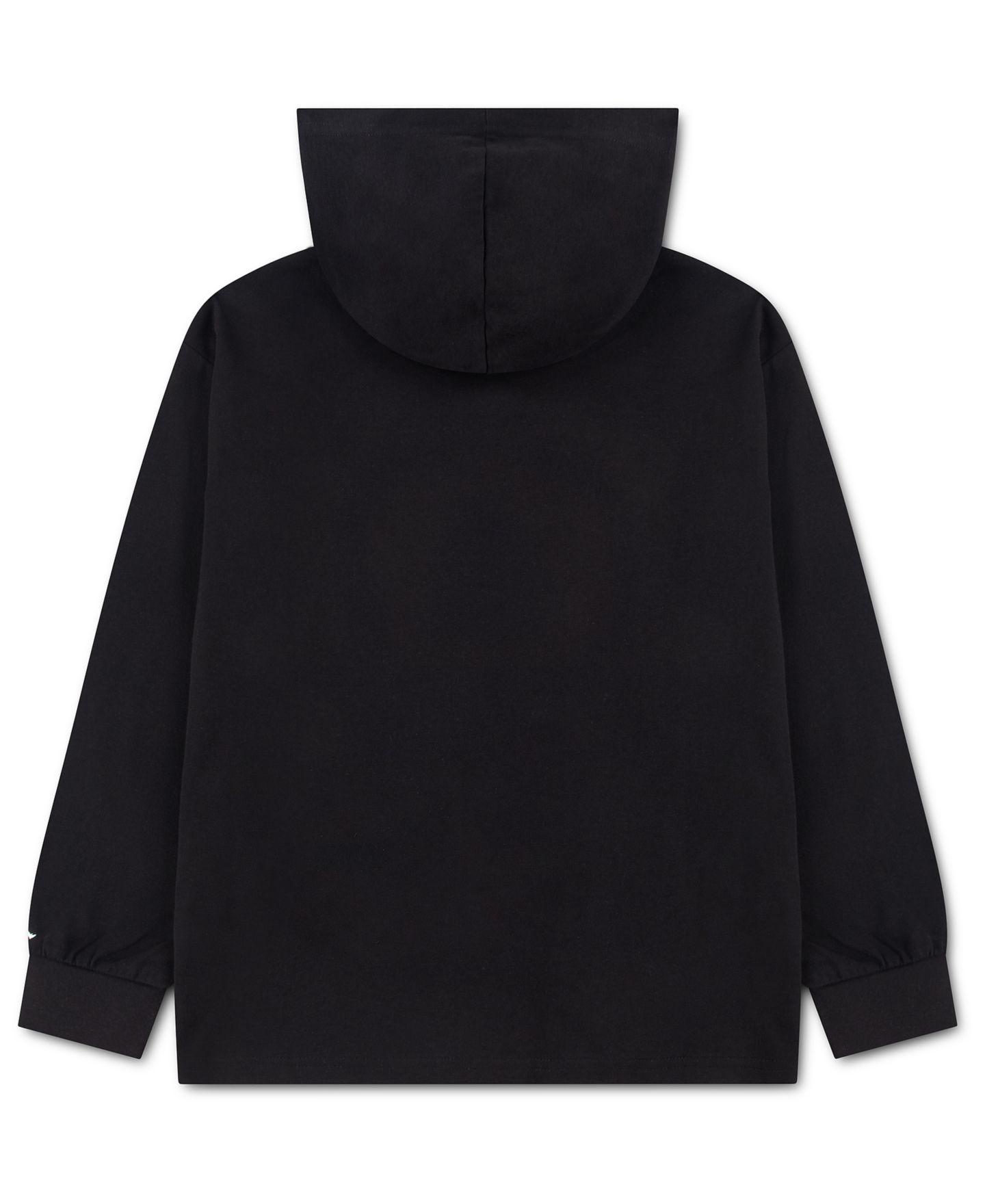Футболка Jordan Jumpman Air Hooded Long-Sleeve T-Shirt для мальчиков, цвет: Чёрный — фото 2