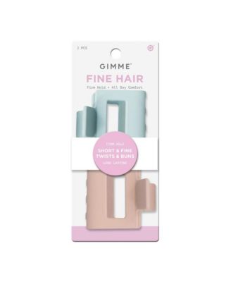 Fine Hair  Short Twists and Buns  Mini Claws for Fine and Thin Hair  Designer Non-Slip Accessory  2 Pack