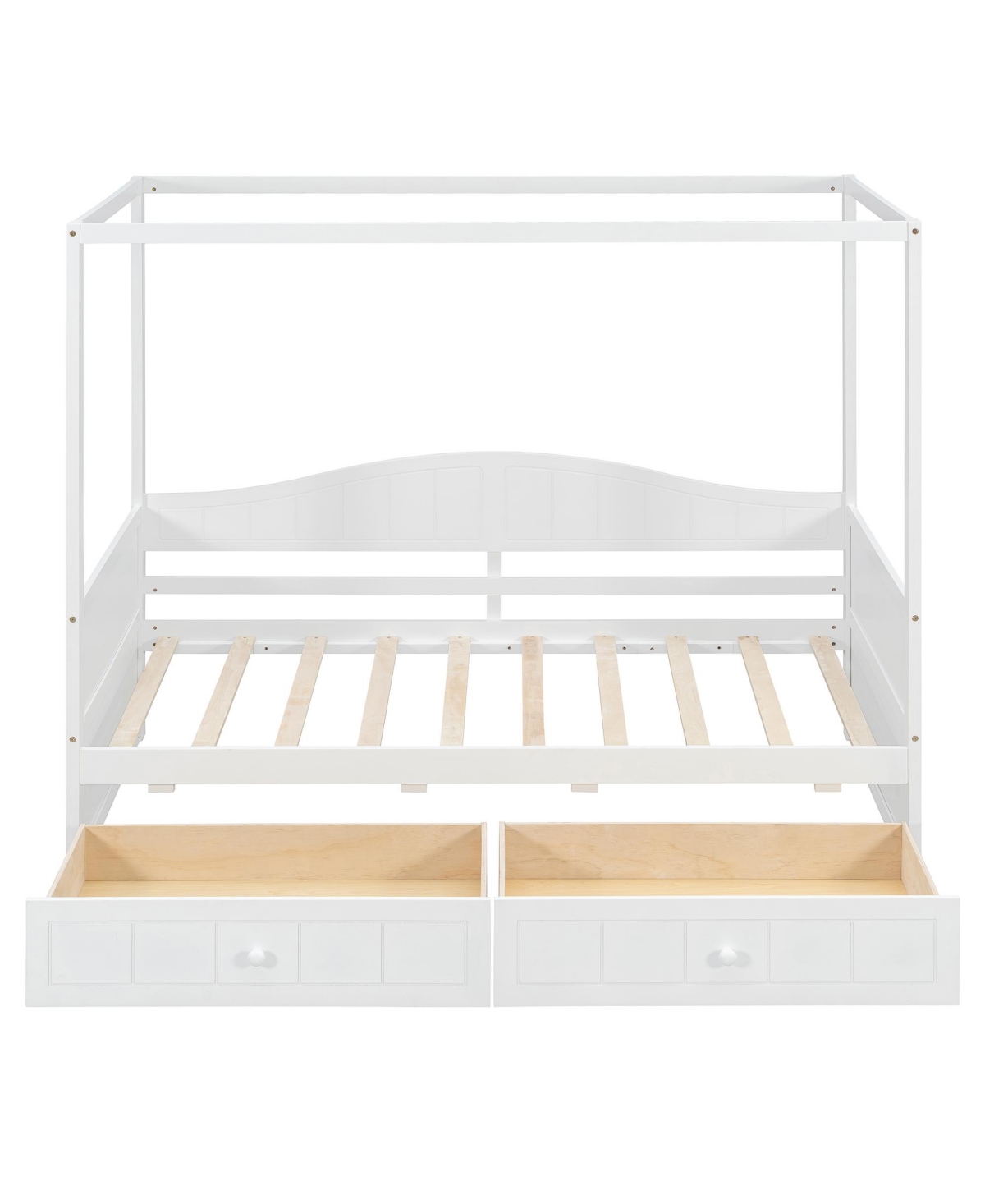 Clihome Twin Size Canopy Day Bed with 2 Drawers