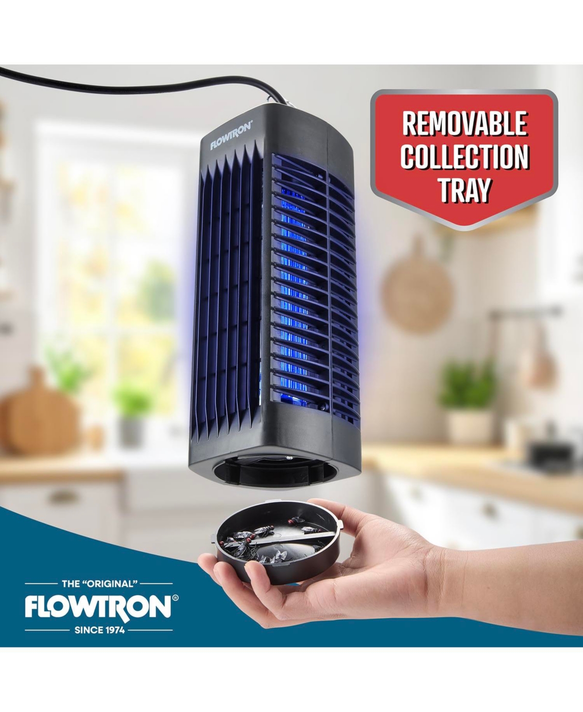 Flowtron Indoor 1000V Uv Light Bug Zapper, 215 Sq. Ft. Coverage