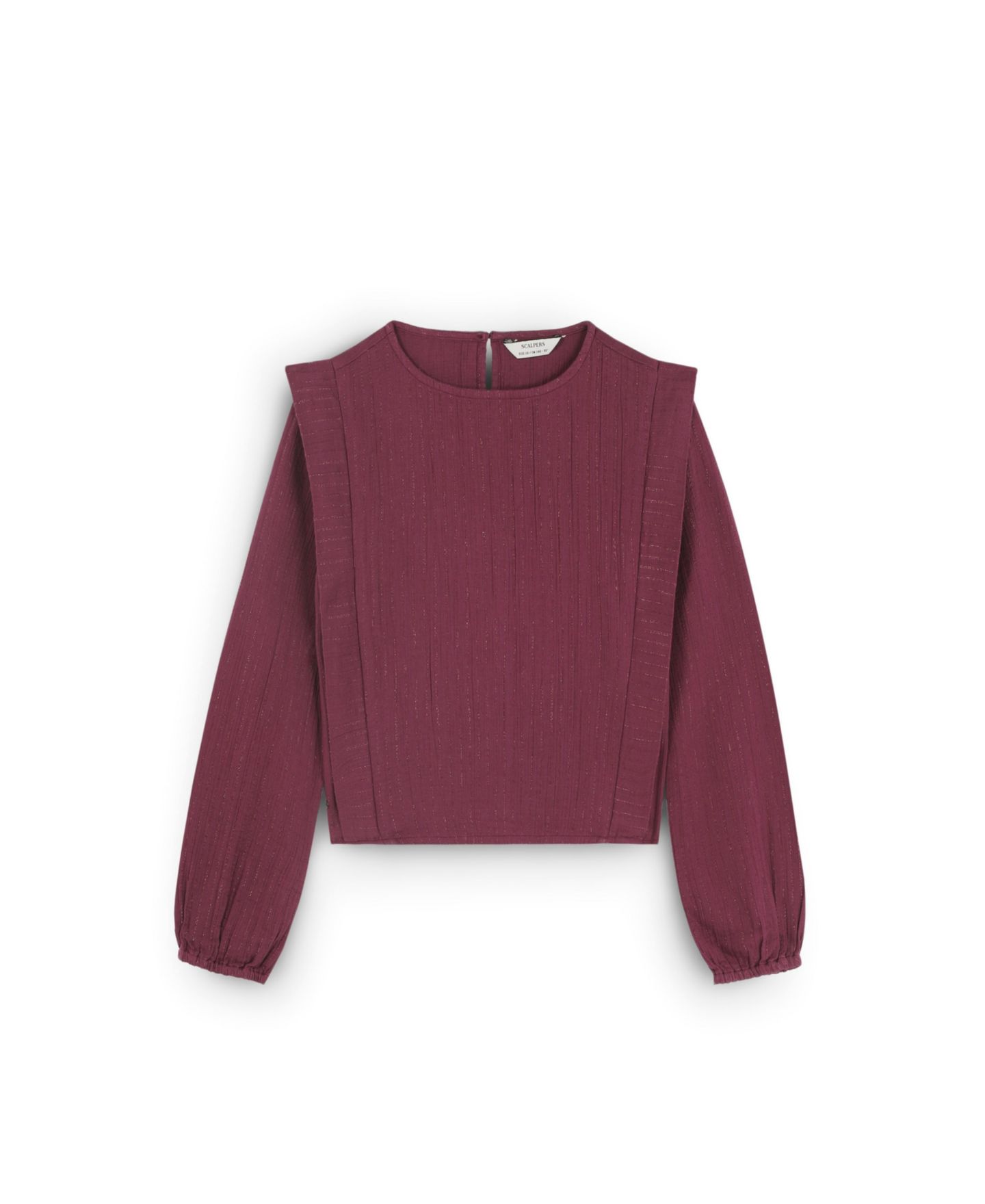 Женская блузка Scalpers Striped Long-Sleeve, цвет: Красный — фото 2