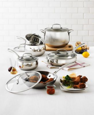 Belgique Stainless Steel 11 Pc Cookware Set  Only at Macy  