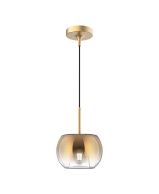 Samar 8-in Smoked 1 Light Socket Pendant