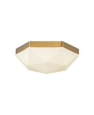 Krysta 12-in Glass 2 Lights Flush Mount