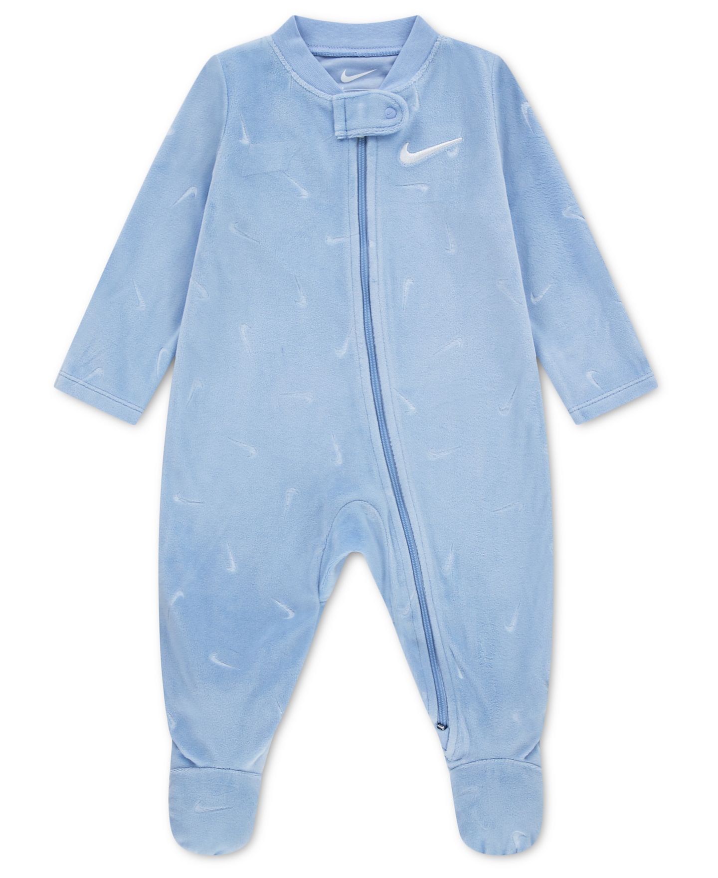 Комбинезон Nike Essentials Velour Footed Coverall для малышей, цвет: Кобальтовый — фото 2