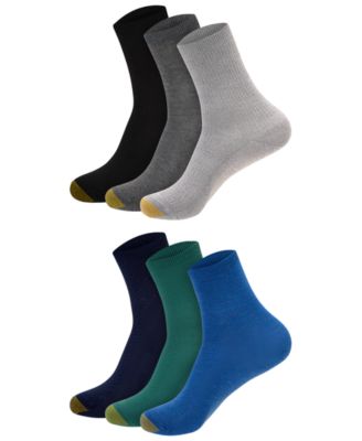 Women's Ribbed Mid-Calf Crew Socks, 6-Pack