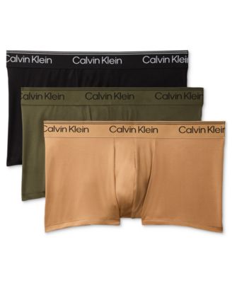 Calvin Klein Men's Micro Stretch Low-Rise Trunks, 3-Pack - Macy's