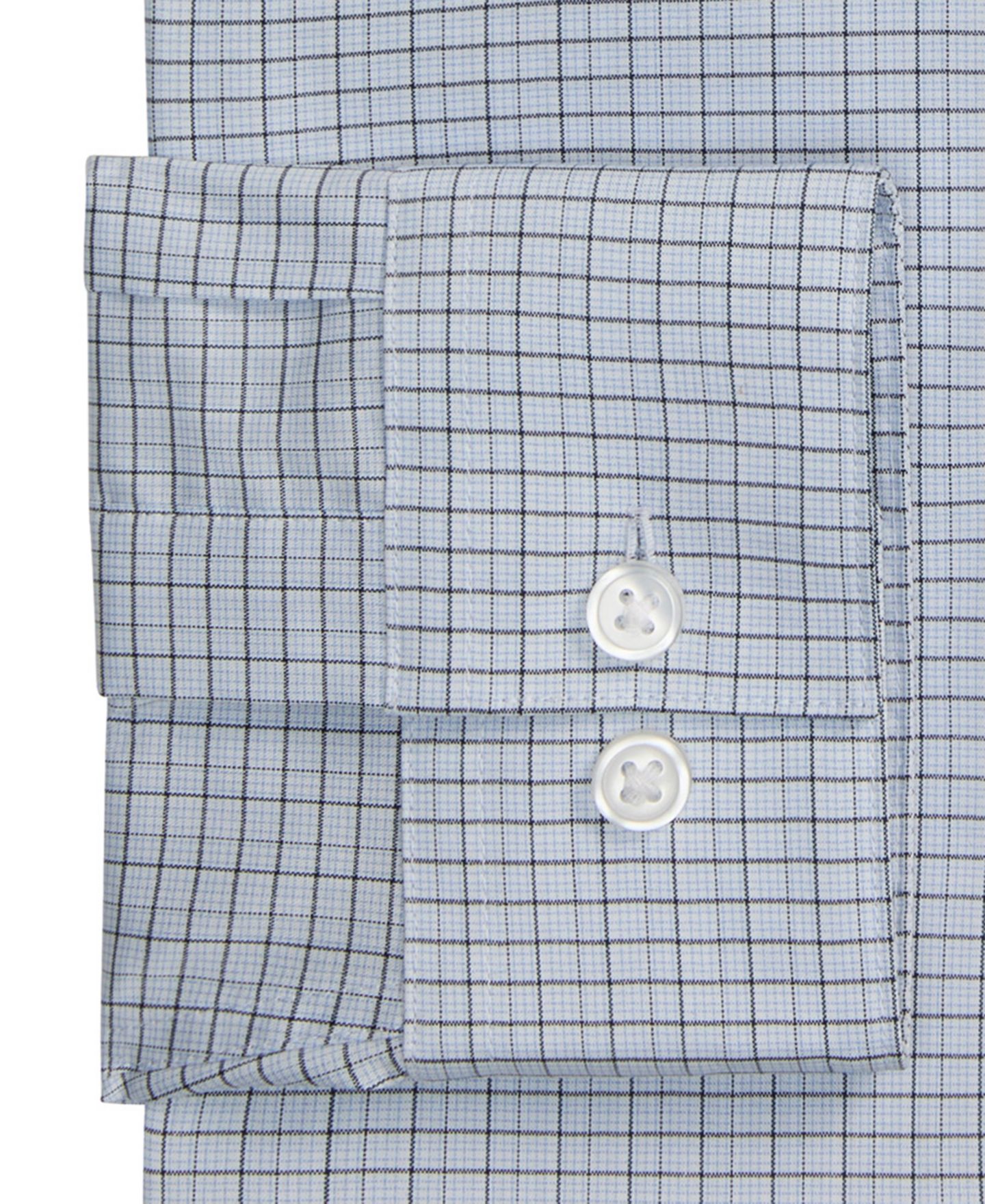Мужская рубашка Kenneth Cole Reaction Technicole Slim-Fit Dress Shirt, цвет: Синий разноцветный — фото 4