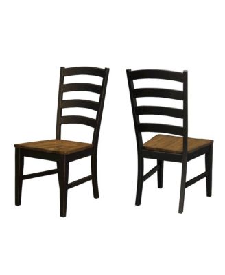 Stormy Ridge Ladderback Chair with Wood Seat