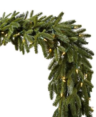 BH Fraser Fir Garland 10' LEDC Set of 2 BO