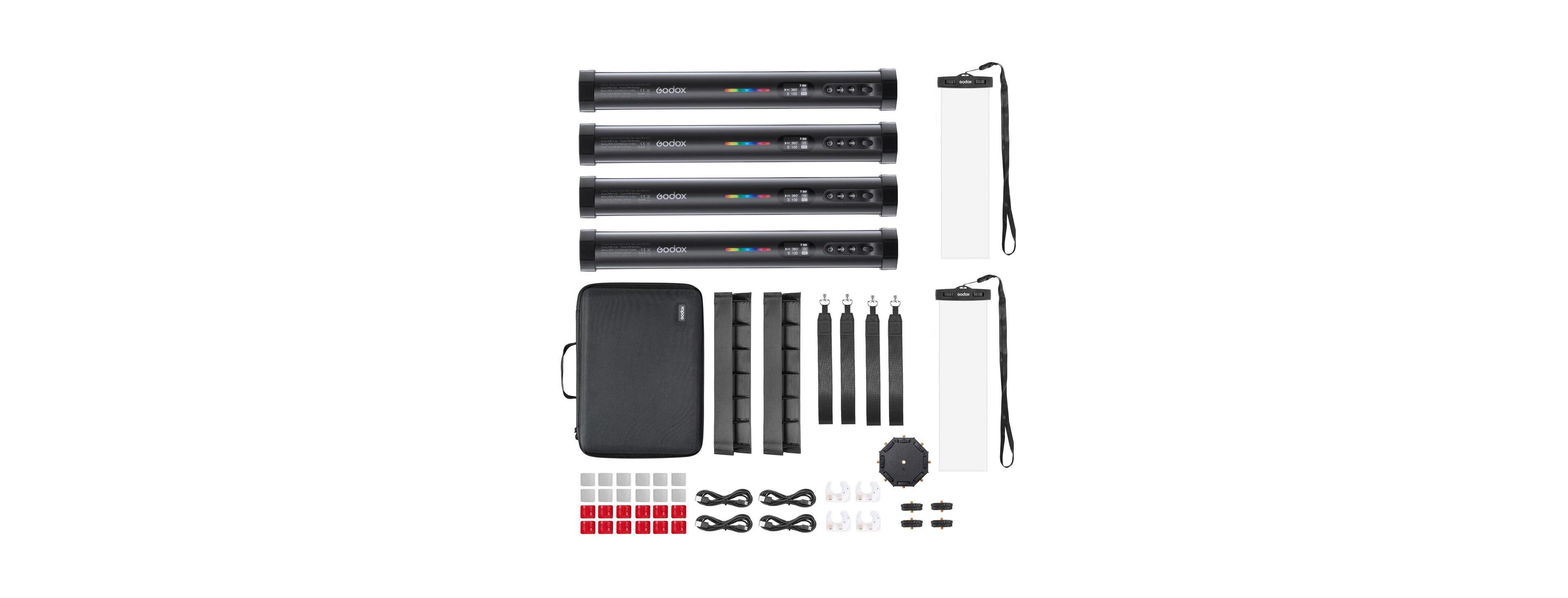 Godox TL30-K4 Rgb Tube Light 4-Light Kit