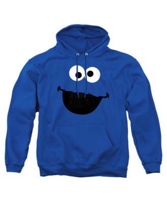 Men's Cookie Monster Face Pull-Over Hoodie