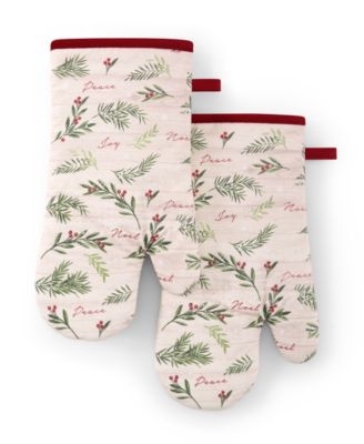 Holiday Tree Trimmings Pot Holders, Set of 2