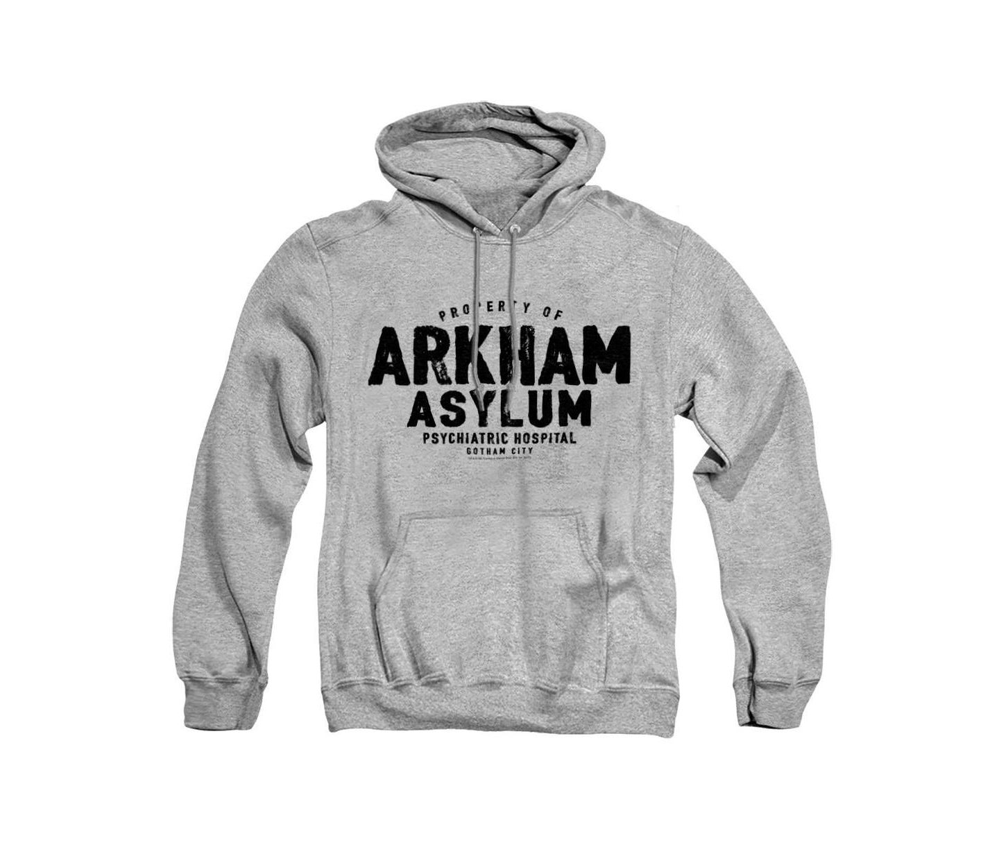 Мужское худи Batman Arkham Asylum Graphic Pullover, цвет: Меланжевый — фото 1