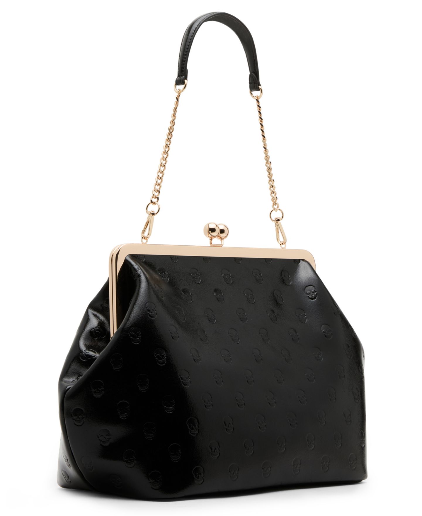 Женский клатч Betsey Johnson Skull Deboss Large Clutch Handbag, цвет: Чёрный — фото 3