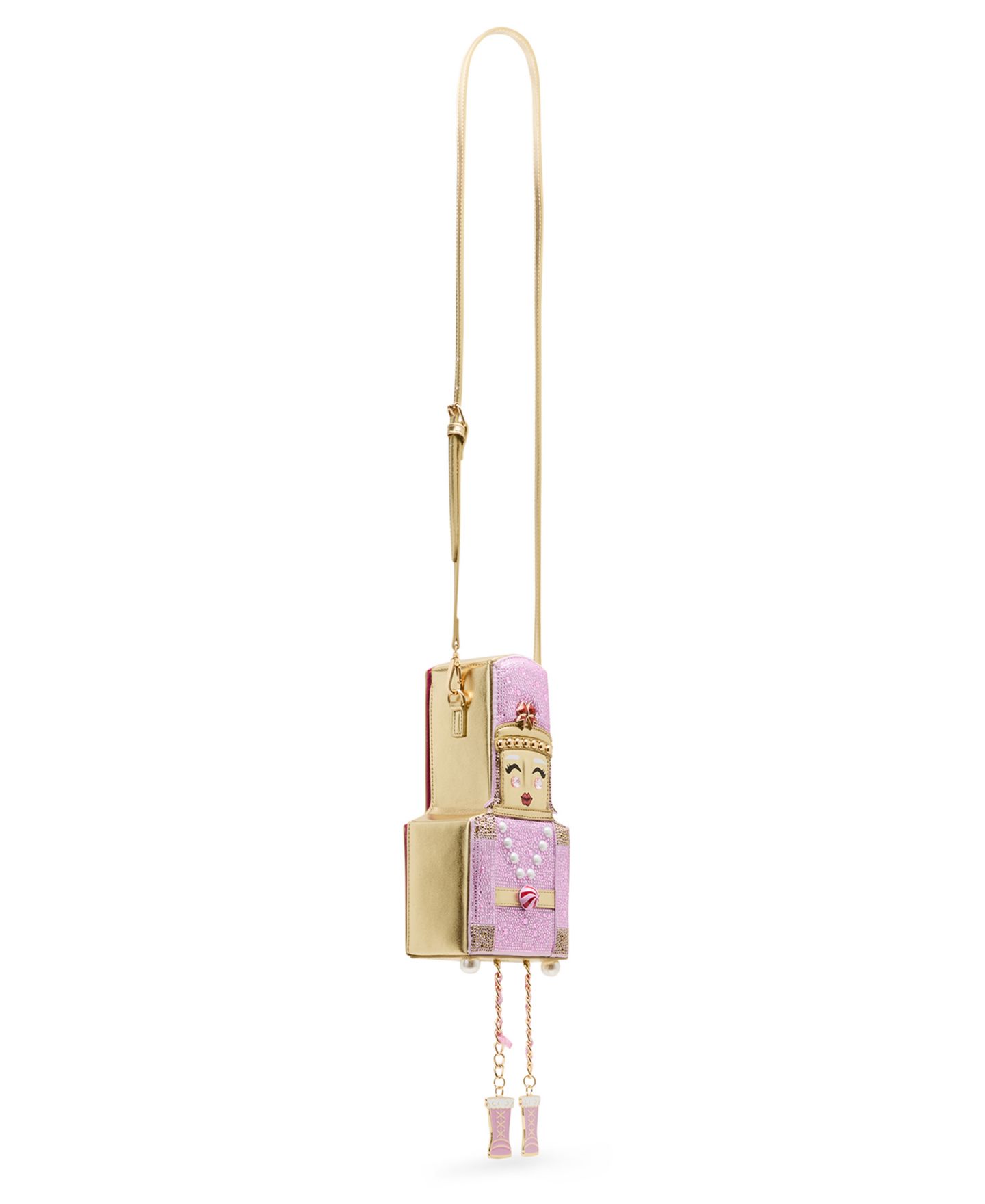 Женская сумка Betsey Johnson Nutcracker Medium Crossbody Handbag, цвет: Розовый — фото 3