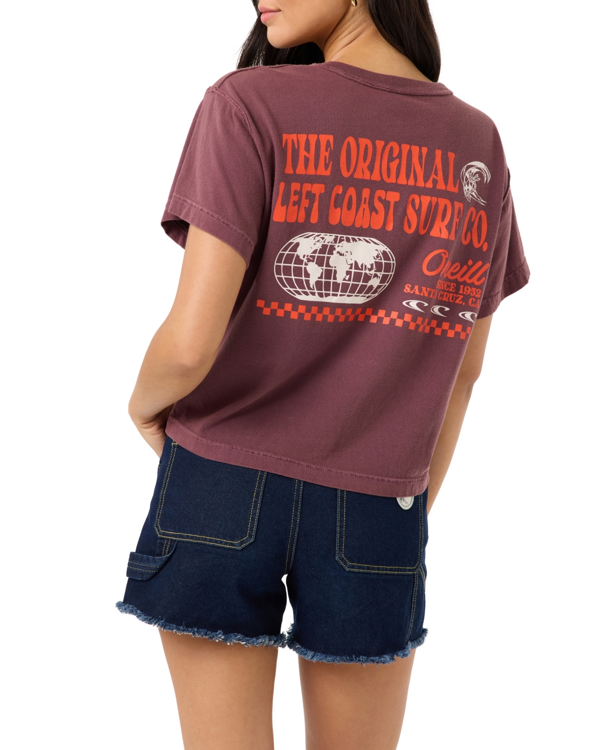 O'Neill Women's Lefty Retro Graphic Boxy Tee