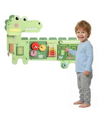 Dinosaur Wall-Mounted Busy Board, Music and Sensory Learning, Ages 2+