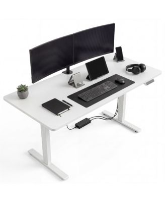 Electric Standing Desk, Height Adjustable Sit Stand Desk with Memory Presets, Home Office Computer Desk with Cable Management