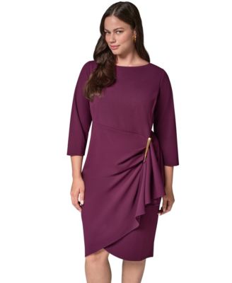 macy cocktail plus size dresses Party/Cocktail by Occasion Strapless Velvet Cocktail Dress The merchandise you receive Mini Florals Color:HOT-PINK Casual dresses