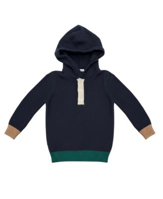 Little and Big Boy's (5-7)Organic Henley Sweater Hoodie