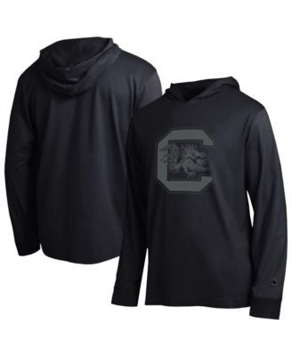 Men's Black South Carolina Gamecocks Tonal All-Star Long Sleeve Hooded T-Shirt