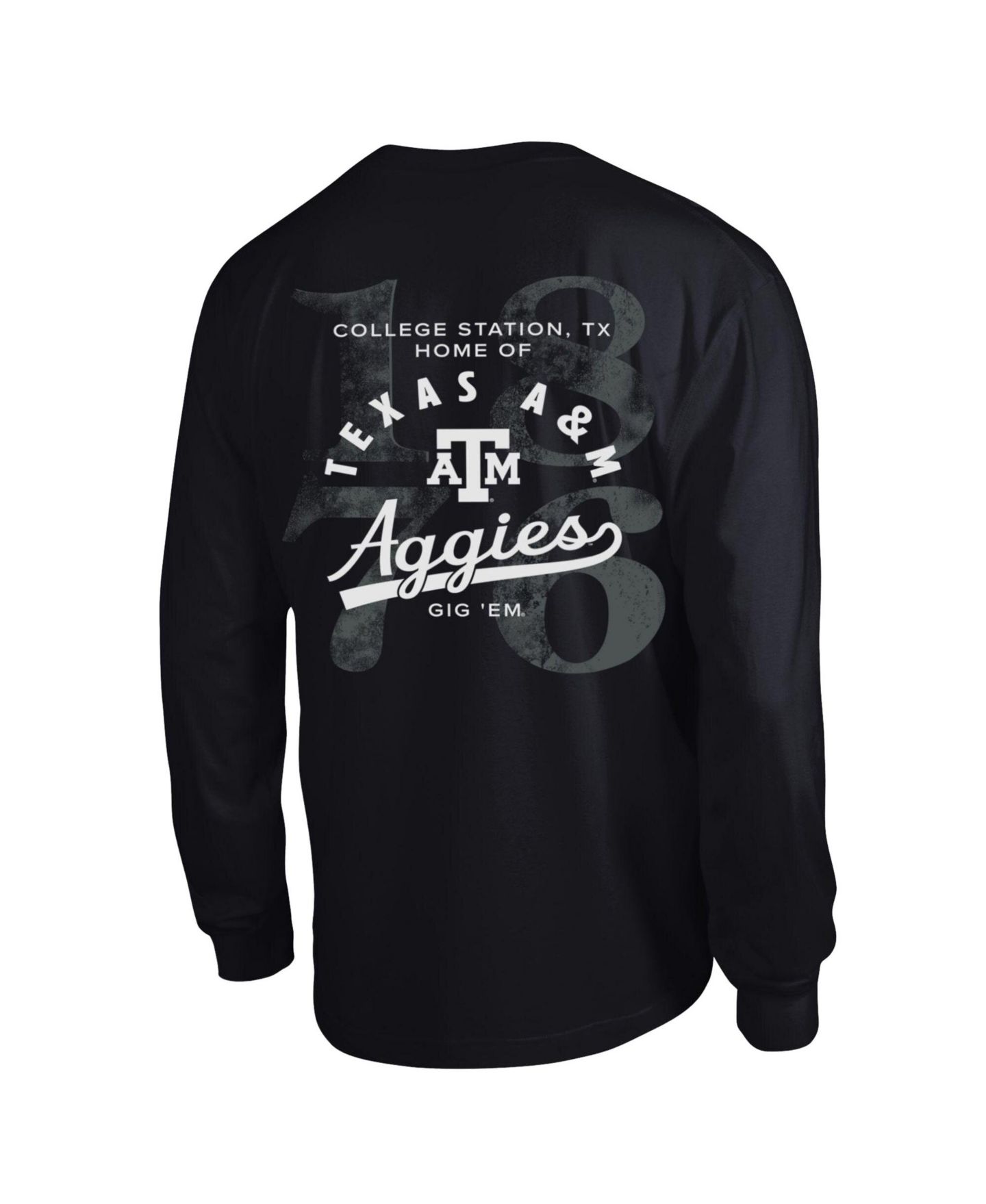Мужская футболка Champion Laminated All-Star Texas A&M Aggies Screen Print Graphics Long Sleeve — фото 2