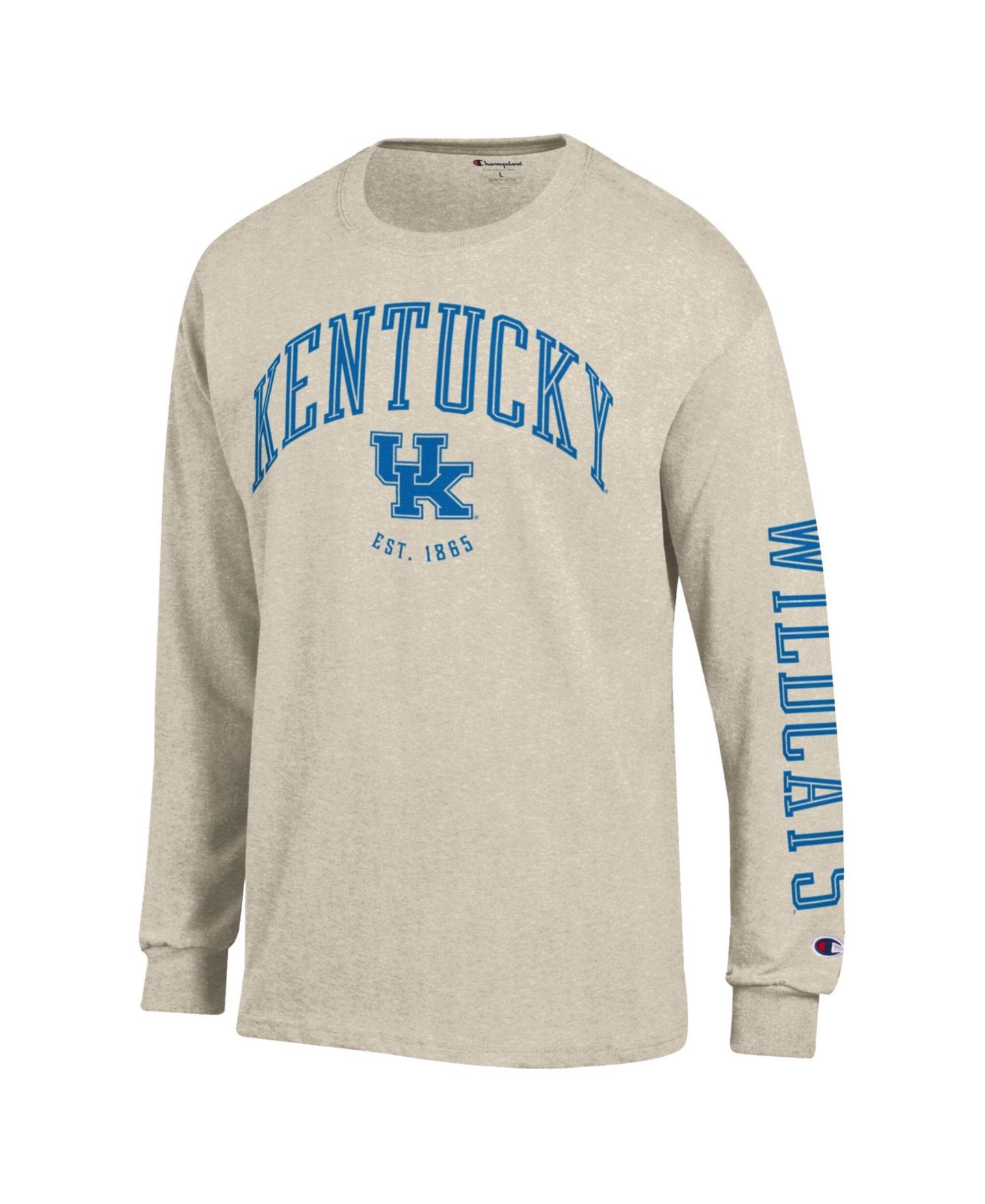 Мужская футболка Champion Kentucky Wildcats Neutral Arch Classic-Fit Long-Sleeve — фото 3