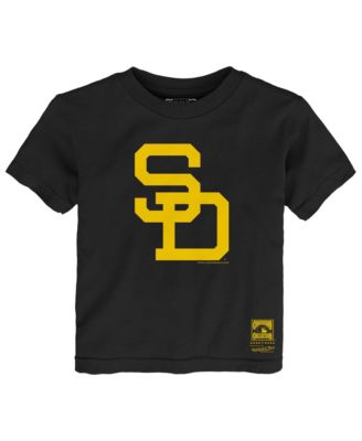 Toddler Black San Diego Padres Retro Logo T-Shirt