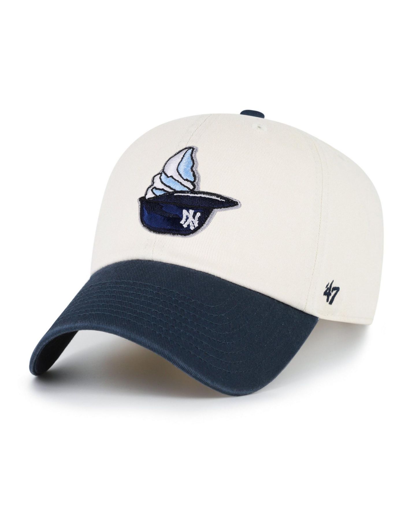Мужская кепка '47 Brand New York Yankees Ice Cream Helmet Clean Up Adjustable Hat — фото 4
