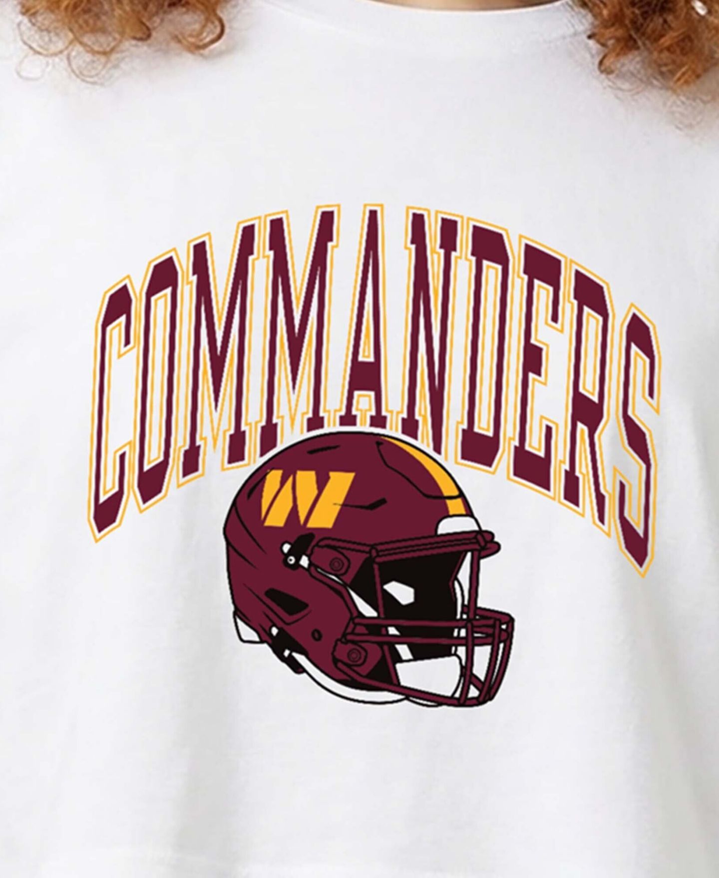 Женская футболка Champion Washington Commanders Boyfriend-Cropped Graphic — фото 2