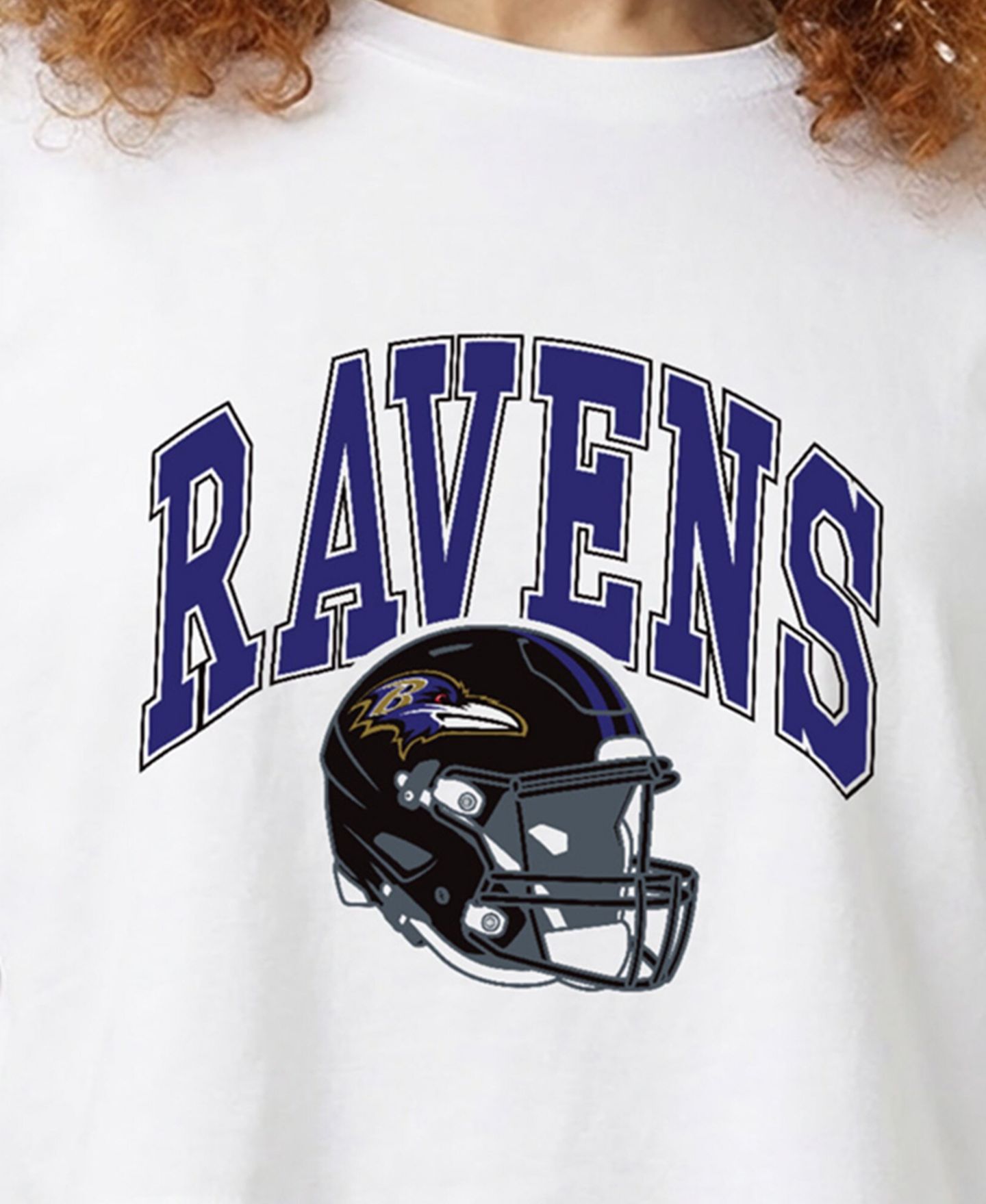 Женская футболка Champion Baltimore Ravens Boyfriend Cropped — фото 3