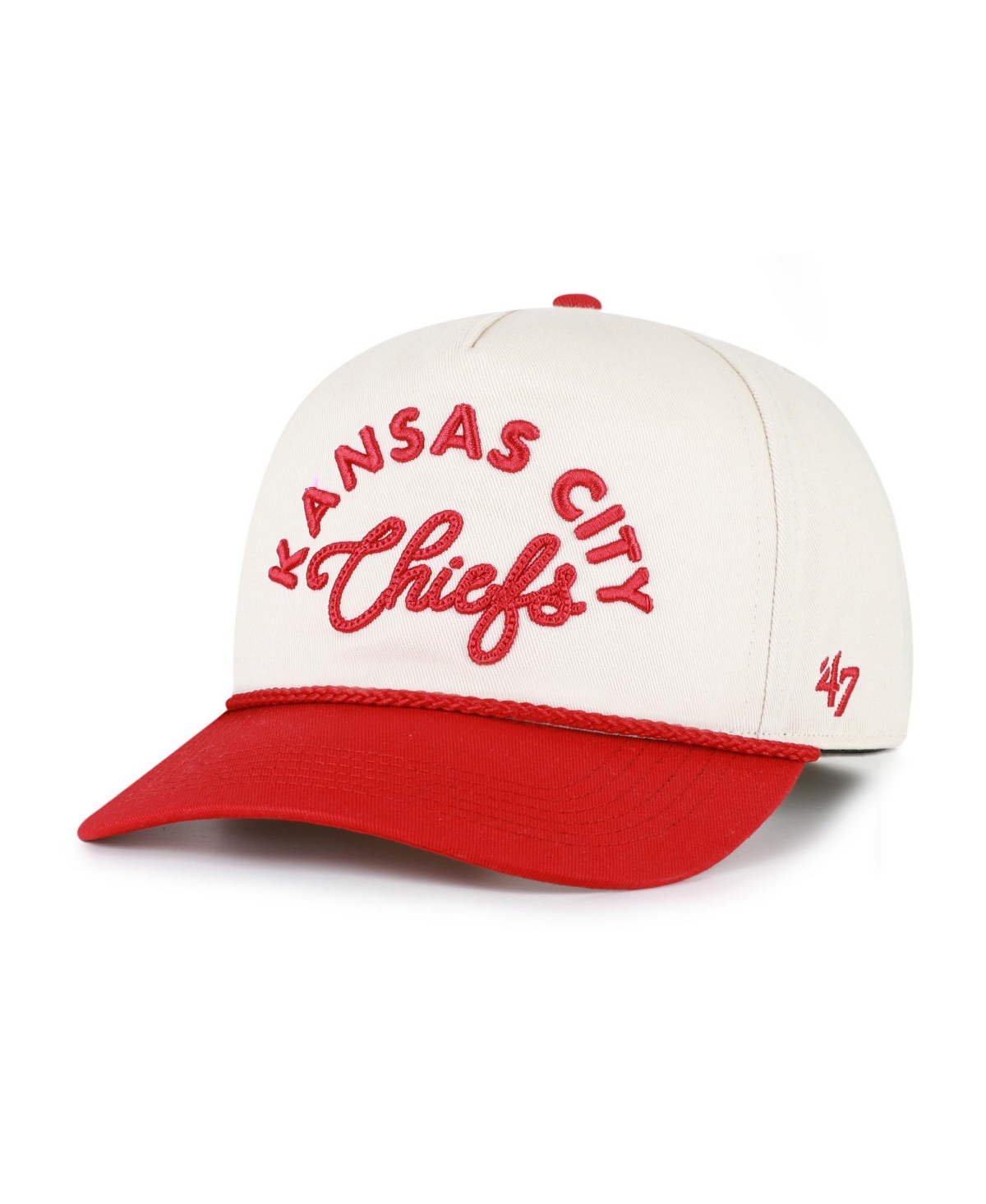 '47 Brand Women's Natural Kansas City Chiefs Rope Script Hitch Adjustable Hat - Natural