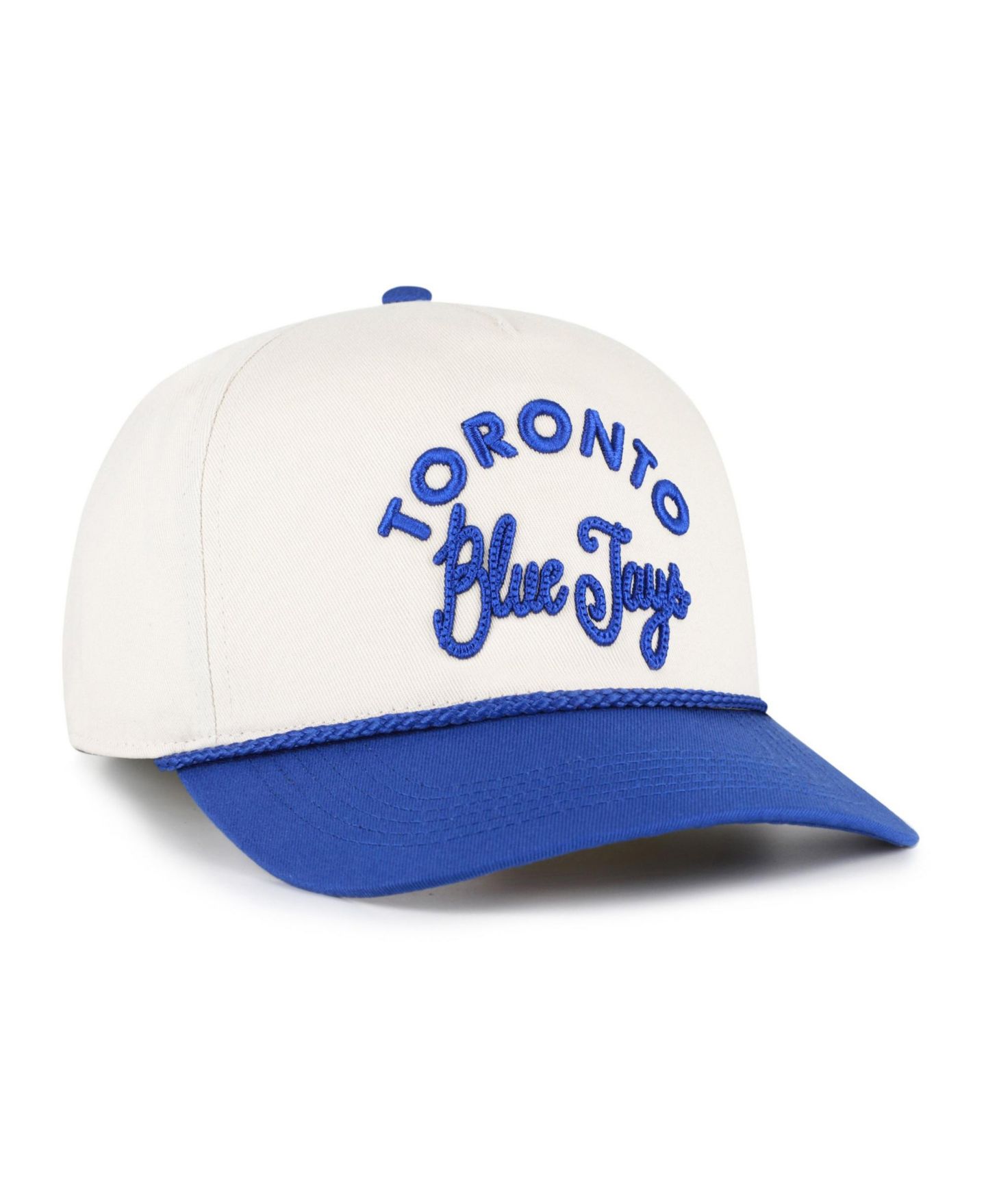 Мужская кепка '47 Brand Natural/Royal Toronto Blue Jays Rope Script Hitch Adjustable Hat — фото 3