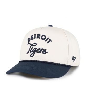 Men's Natural/Navy Detroit Tigers Rope Script Hitch Adjustable Hat