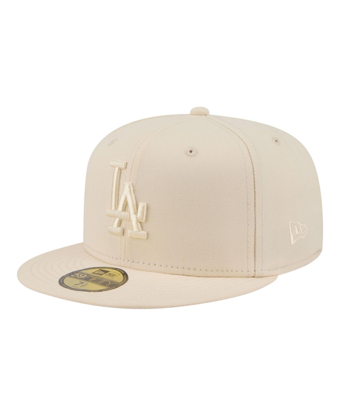 Мужские головные уборы New Era Cream Los Angeles Dodgers Color Pack 59FIFTY Fitted Hat — фото 1