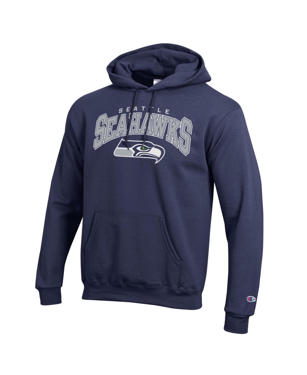 Champion Men's Seattle Seahawks Arch Logo Fleece Midweight Hoodie
