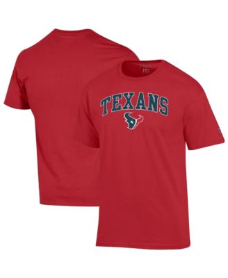 Men's Red Houston Texans Arch Over Logo T-Shirt