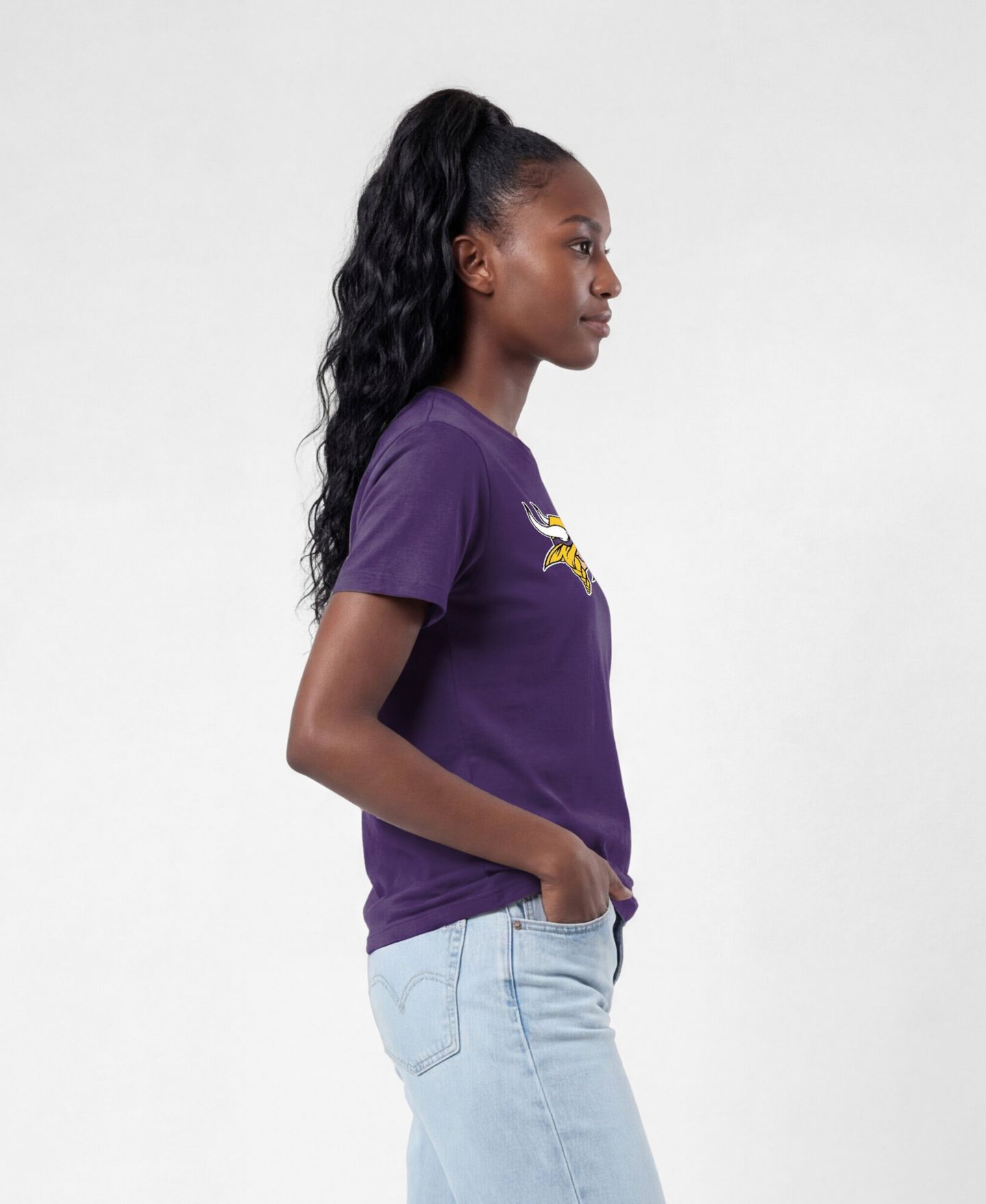 Женская футболка Champion Minnesota Vikings Crewneck Short-Sleeve Cotton-Blend — фото 5