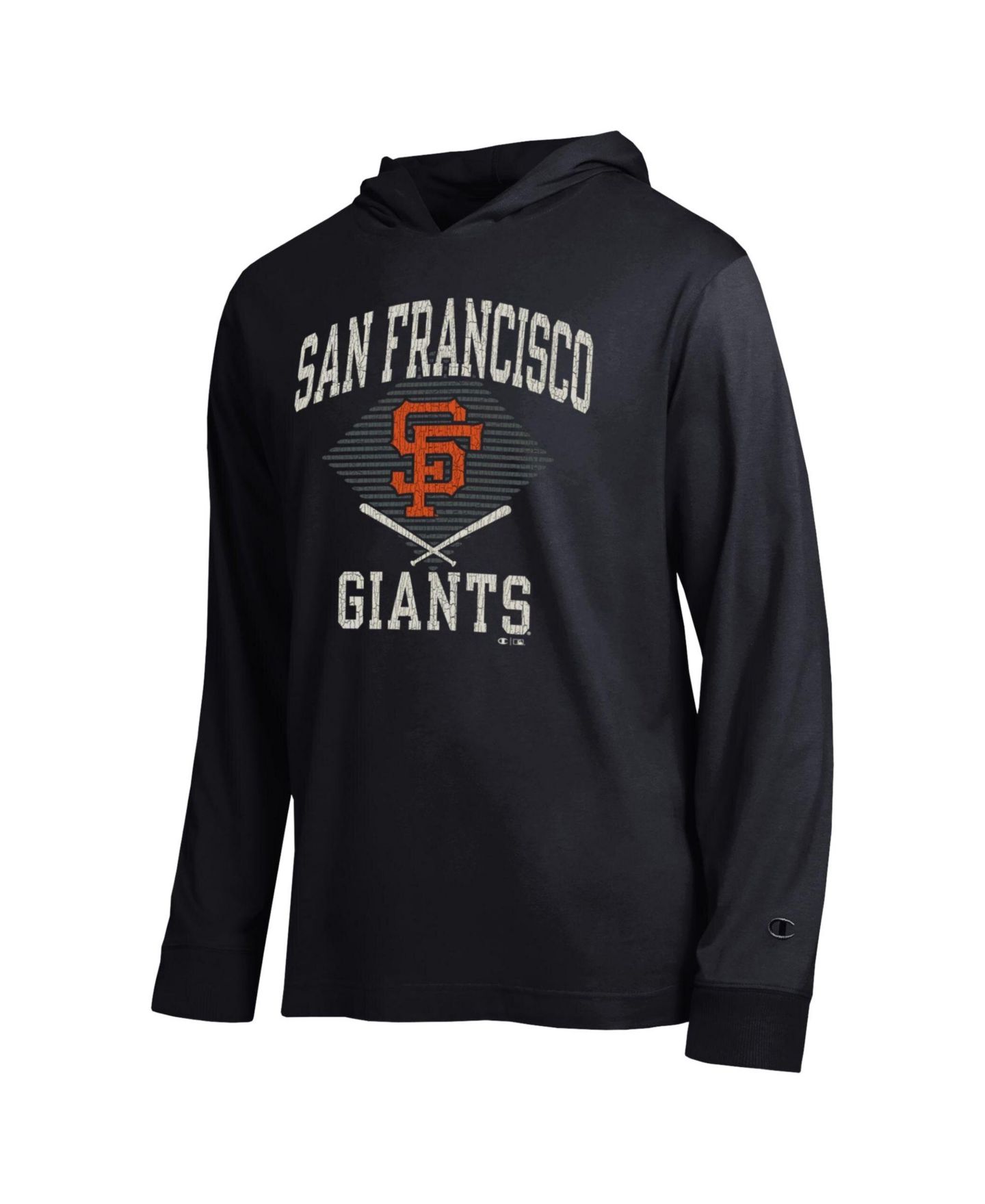 Мужская футболка Champion San Francisco Giants Hooded Long-Sleeve Graphic — фото 3
