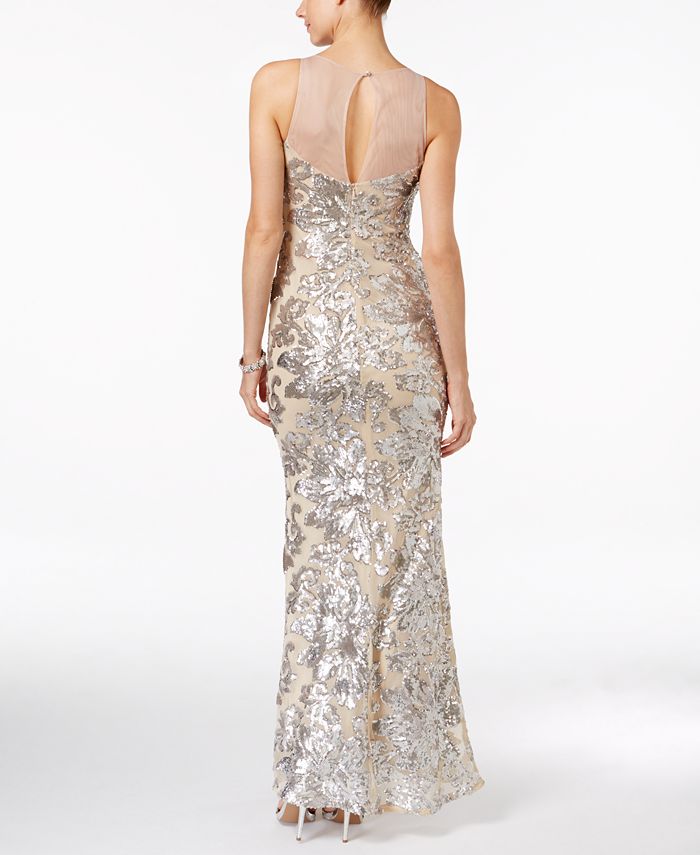 betsy and adam sequin gown