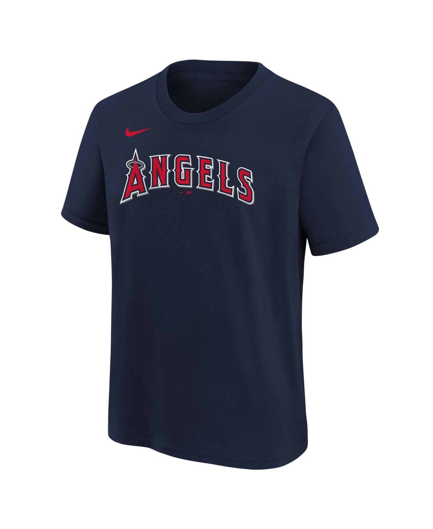 Детская футболка Nike Navy Los Angeles Angels Wordmark — фото 3