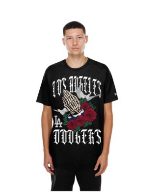 Men's Los Angeles Dodgers Lifestyle Blessed Aesthetic Relaxed-Fit Graphic T-Shirt