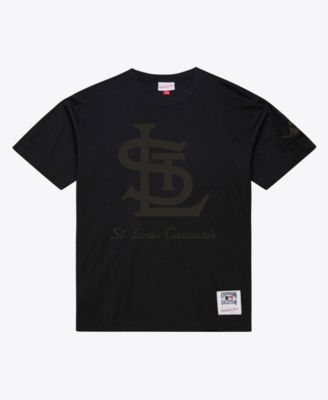 Men Black St. Louis Cardinals Cooperstown Collection Phantom T-Shirt
